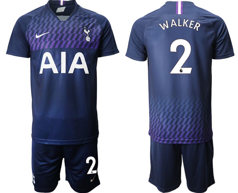 Men 2019-2020 club Tottenham Hotspur away #2 blue Soccer Jerseys